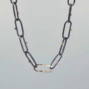 Mixed Metal Chain Necklace