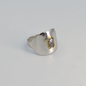 Cigar Band with Diamond Solitaire
